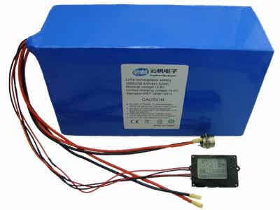 云帆電子 鋰離子電池 38.4Ah磷酸鐵鋰電池