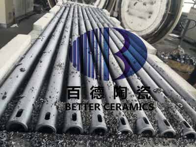 百德機械 鋰電設備配件燒結爐碳化硅輥棒D40×27×2100