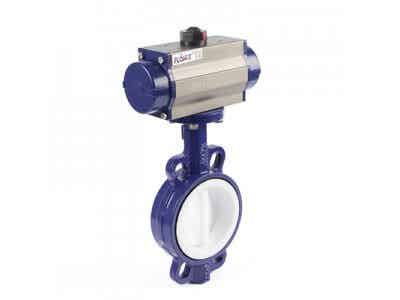 弗雷西 氣動(dòng)襯氟蝶閥  對(duì)夾蝶閥